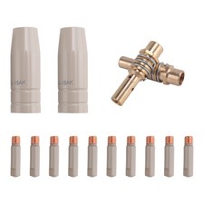 2X(14Pcs 15AK Coating  Nozzle Non-Stick Welding Slag European Airless Gas 2585