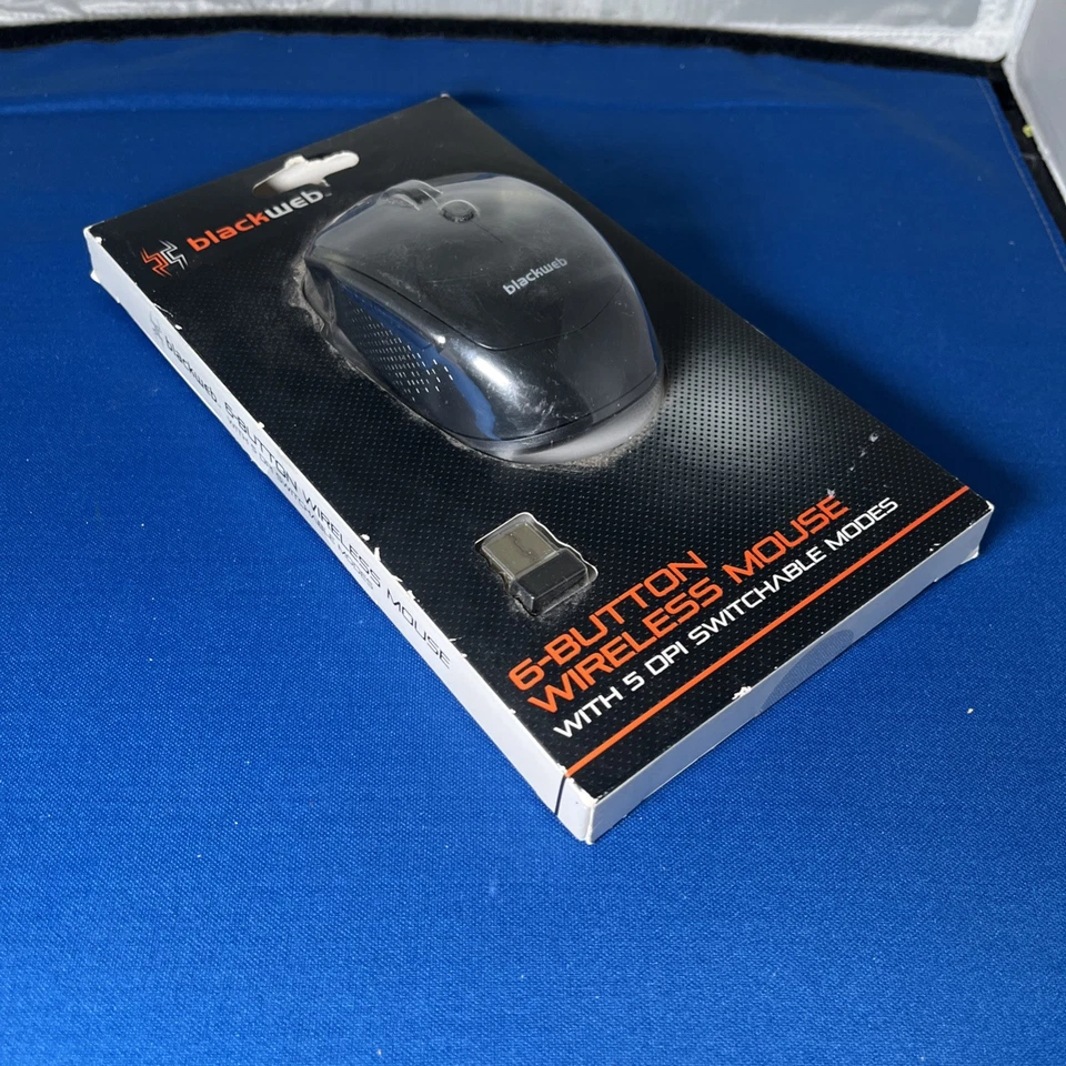 Blackweb 6-Button 5 DPI Setting Wireless Mouse, Black, New! - Image 4 of 4