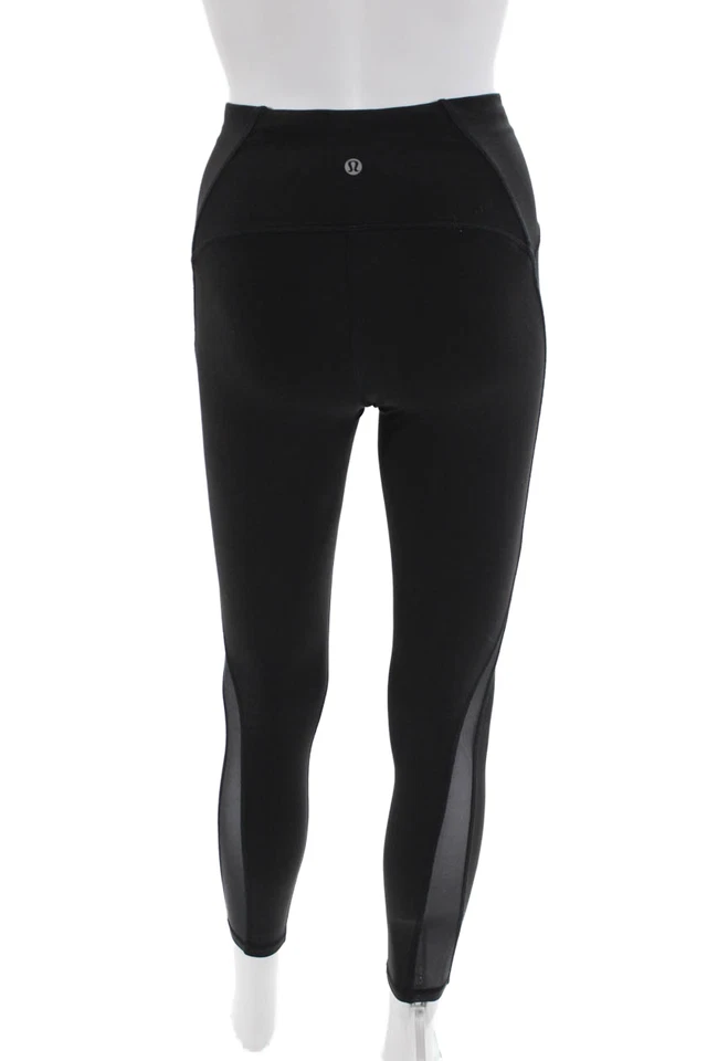 Lululemon Women's High Waist Fitted Athletic Workout Legging Black Size 4 - Image 3 of 4