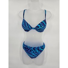 Vtg Victoria's Secret 90s Style Blue Bikini