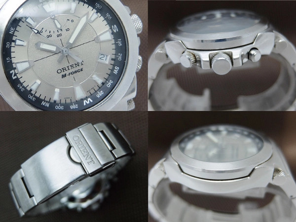 Orient M-FORCE Ref.EX07-CO CA Date Stainless Stee… - image 2