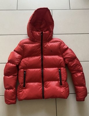 Calvin Klein Winterjacke Pufferjacke Daunen Größe S Rot Damen