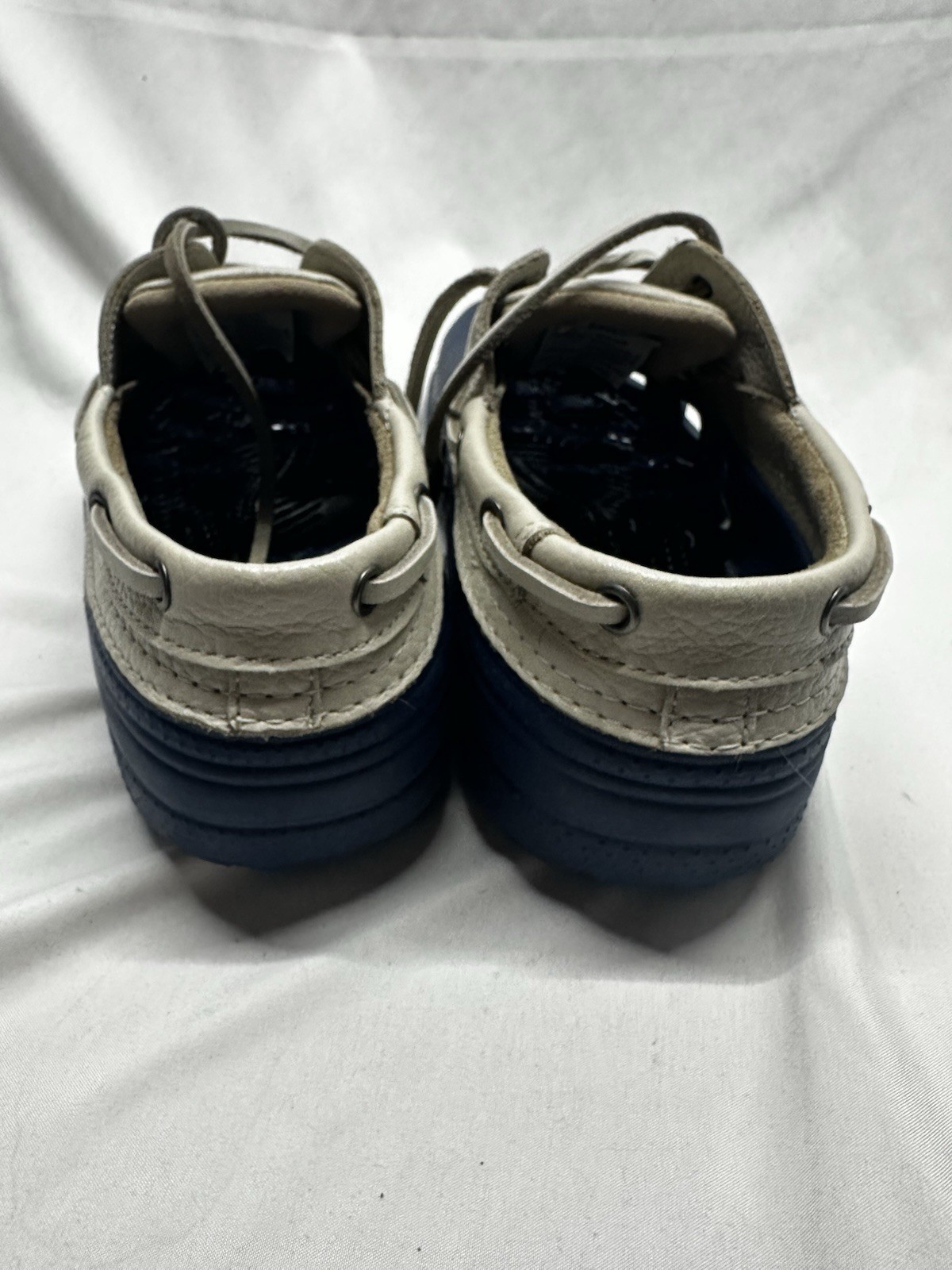 Crocs Rare Mid 2000’s Sz:7M/ 9W Islander Pitcrew Lace Up Leather Top boat shoes image 5