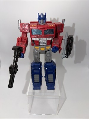 Transformers Optimus Prime Incomplete Siege Voyager Class With Gun And Shield