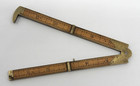 FULL BOUND VINTAGE BOXWOOD & BRASS NO. 32 1/2 CALIPER RULE — photo 5