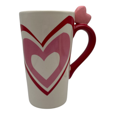 Target Valentine's 2011 Hearts Love Ceramic Coffee Tea Mug EUC