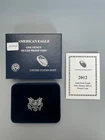2012 W US Mint American Eagle Silver Dollar - Proof 1oz .999 Silver OGP & COA
