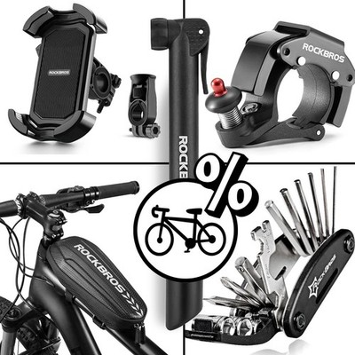 Fahrrad Zubehör Set Handyhalter Pumpe Multitool Tasche Lenker Halter Komplett