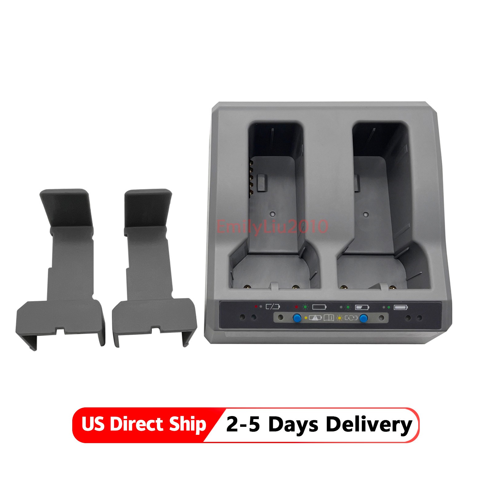 Upgrade 2 Slots Charger For Trimble GPS S8 S7 S6 R10 Battery Total ...