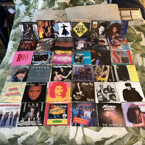 LOT 36 Record PICTURE SLEEVES 45 80s New Wave Rock No Vinyl Journey Kinks REO ++