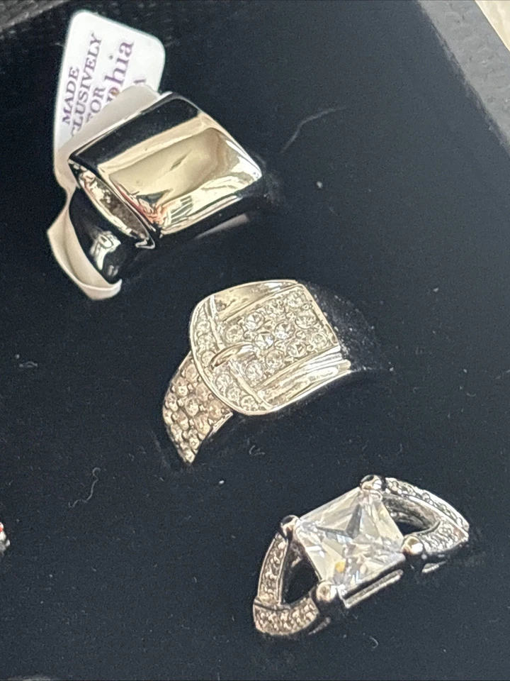 Lote De 15 Anillos Lia Sophia Premier Designs PL Talla 6 Tonos Varios Piedras Estado Foto 4 de 4