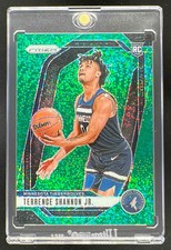 2024-25 Panini Prizm Green Sparkle Prizm #224 Terrence Shannon Jr. RC /8