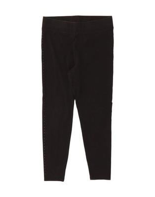 Marks & Spencer Damen kurze Leggings UK 14 Medium schwarz Baumwolle CK06