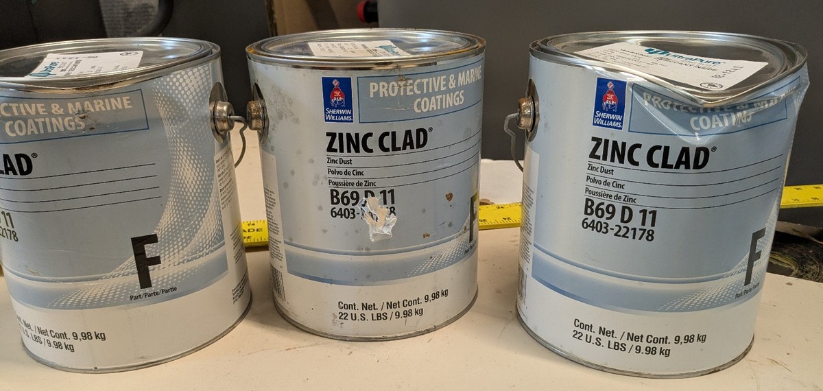 Sherwin Williams Zinc Clad Zinc Dust Powder Part F 22LB cans