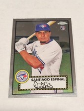 Santiago Espinal 2021 Topps Chrome Platinum Anniversary #96 RC Toronto Blue Jays