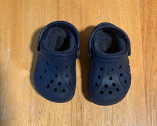 Crocs Classic Lined Clog Navy Blue Toddler Boy/ Girl Size C6