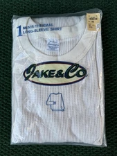 Vintage Jake & Co Thermal Long John Shirt Ivory Men's Sz XXL *NEW*