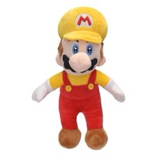Mario Plush Toy 13 inch Stuffed Figure Yellow Hat Red Overalls Brown Shoes