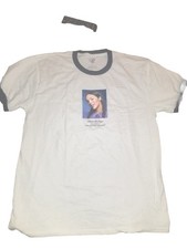 New Olivia rodrigo Sour Merch HTF NWT yearbook Ringer Size Large White Shirt