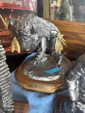 Michael Ricker Pewter Sculpture Buffalo Bison Buffalo