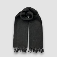 Balenciaga Wool Scarf Vintage Fringe Muffler Neckwear Winter Wrap Scarves 11x48