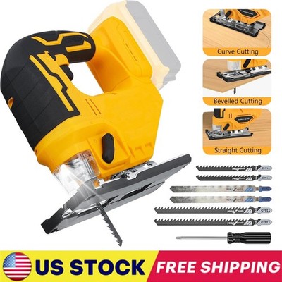 Jigsaw for Dewalt 20V Battery, Cordless Jig Saw Tool, Brushless Motor, Variab