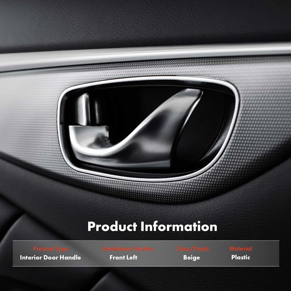 Manija de puerta interior delantera izquierda beige para Mercedes-Benz B250 A190 A220 B180 B180 Foto 3 de 4