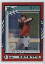 2024 Panini Donruss Rated Prospects Red 186/275 Alonzo Tredwell #157 00jz