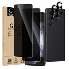 For Samsung Galaxy Z Fold 7 5G, 2 Pack Privacy Screen Protector Camera Lens Pr