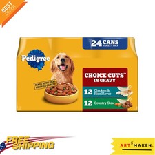 Choice Cuts Adult Wet Dog Food: Country Stew & Chicken Rice 24-Pack, 13.2 oz 3.70 per gallon