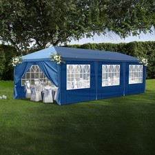 10x30 ft EZ Pop Up Canopy Tent Waterproof Outdoor Wedding Party & Bag On Wheels