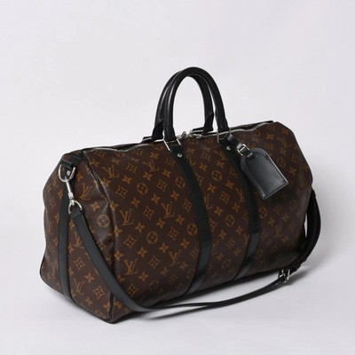 LOUIS VUITTON Keepall Bandouliere 45 Boston M56711 Monogram Macassar Brown Auth