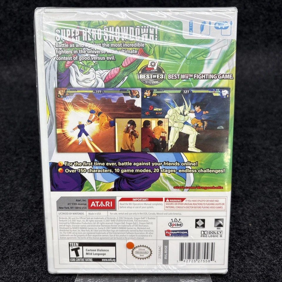 Dragonball Z: Budokai Tenkaichi 3 (Wii) - Authentic Factory Sealed - Image 2 of 4