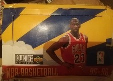 1995-96 UD COLLECTOR'S CHOICE EUROPEAN NBA BOX-100 PACKS: MICHAEL JORDAN STICKER