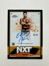 Ethan Page 2025 Topps WWE Chrome Black Refractor Autograph Auto Card # 2/10