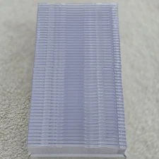 Memorex Slim Clear Jewel Cases 50 Pack CD Storage Replacement Half Size Plastic