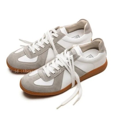  Mens 70s 80s German Army Trainer Shoes Lace Up Leather GAT Sneaker Vintage 