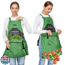 ZIOZERTT Gardening Apron, Harvest Garden Aprons with Pockets for