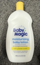 Case Of 6 Bottles Baby Magic Moisturizing Lotion Soft Powder Scent 16.5oz Each