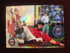 2020 Topps Chrome Base Refractor Twins Eddie Rosario Baseball Card #78