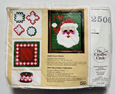 Creative Circle I Love Santa Kit LONG STITCH #2506 New SEALED Vintage 1989