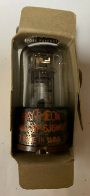 JAN CRP 6J5WGT Vacuum Tube in box Raytheon 1952