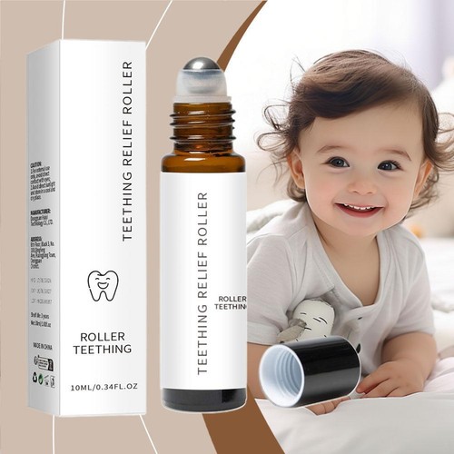 Teeth Relief Roller Essential Oil,Teething Roller Natural Pain Relief Roller▷