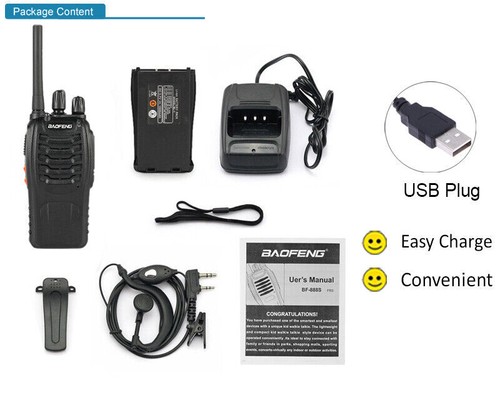 2x Baofeng BF-888S 400-470MHz Walkie Talkie Long Range Two Way Radio + Earpiece - Picture 12 of 12