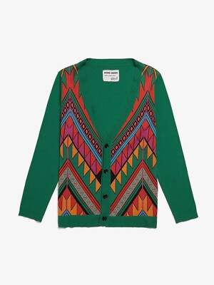 HENRIK VIBSKOV wool silk blend long cardigan unisex XL UK