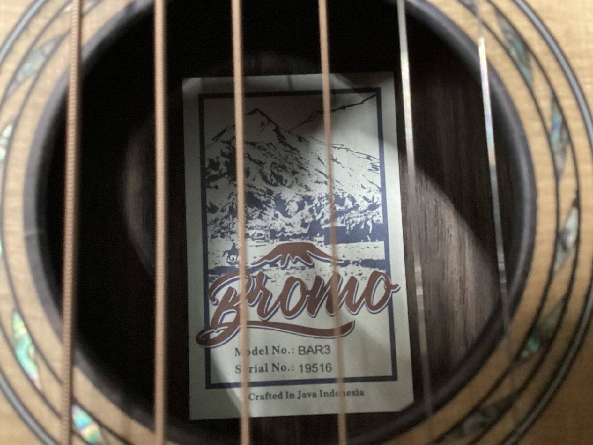 Acoustic Guitar Bromo BAR3 Natural Solid Spruce S/N 19516 Crafted