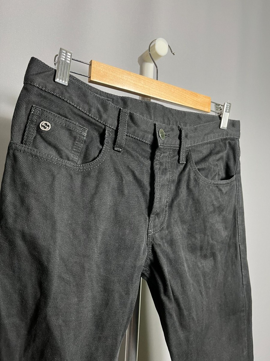Gucci 269300 Black Skinny Denim Jeans Pants Mens Sz 44 S | eBay
