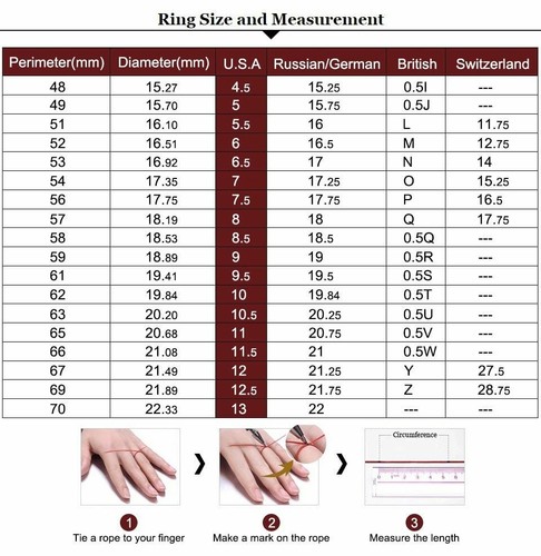925 Sterling Silver Spinel Gemstone Ring Engagement Wedding Band Women's Jewelry - Picture 8 of 13