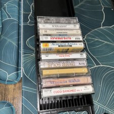 Portable Hard Shell Cassette Storage Case - 10 Capacity collection Included 