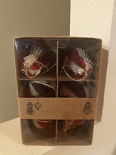 honeycomb paper christmas ornaments/Decorations.Green/Red/White.New In Box.India